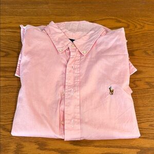 Polo by Ralph Lauren Men's Pink Button-Down Shirt